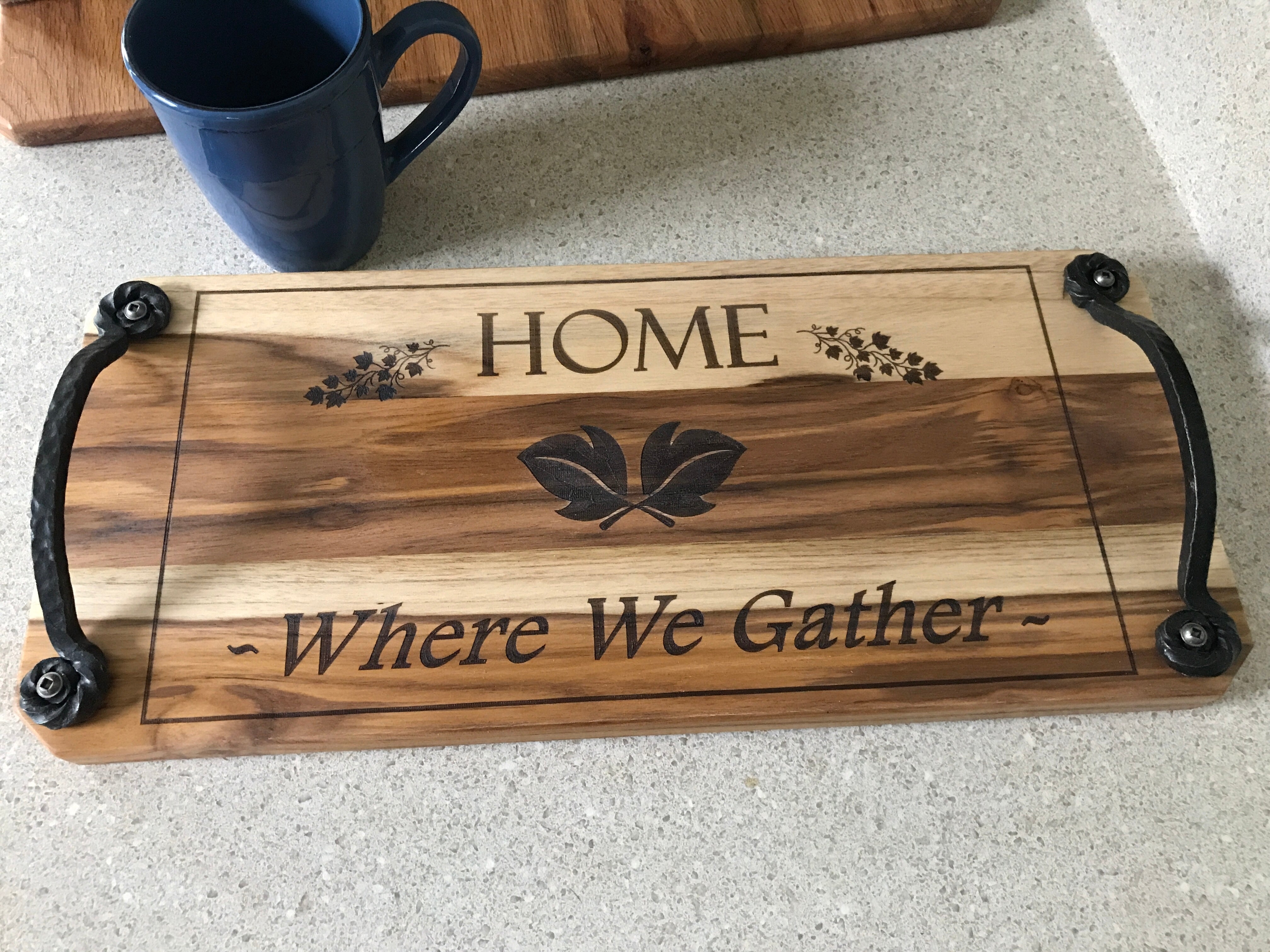 California Teak Charcuterie Board / BBQ Slab / Serving high quality Tray - personalized